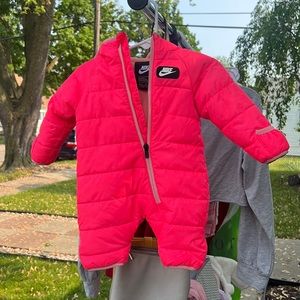 Newborn baby Nike puffer snow suit